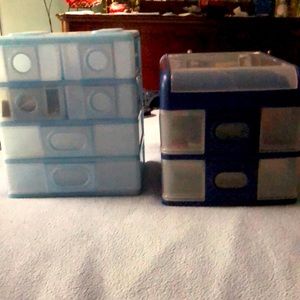 2 Blue Desktop Accessories